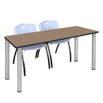 Regency Kee Training Table with 2 M Stack Chairs 72W