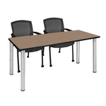 Regency Kee Professional Collaborative Workspace Suite with 2 Knight Mesh Guest Chairs 72