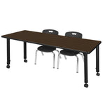 Regency Kee Flexible Mobile Classroom Set with 2 Andy Stack Chairs 72W