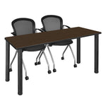 Reliable Regency Kee Training Table with 2 Cadence Nesting Chairs 72