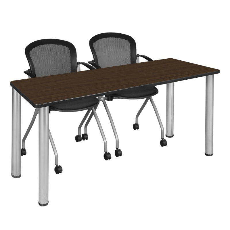 Reliable Regency Kee Training Table with 2 Cadence Nesting Chairs 72"W x 24"D x 29"H (REG - MT7224 - 23) - SchoolOutlet