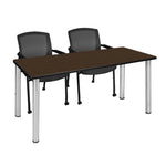 Regency Kee Professional Collaborative Workspace Suite with 2 Knight Mesh Guest Chairs 72