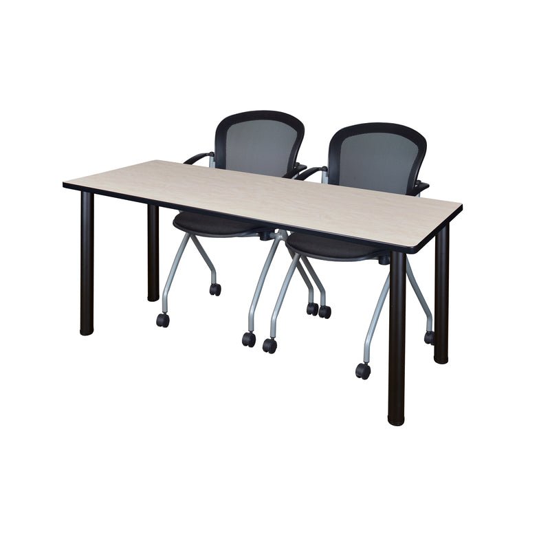 Reliable Regency Kee Training Table with 2 Cadence Nesting Chairs 72"W x 24"D x 29"H (REG - MT7224 - 23) - SchoolOutlet