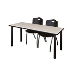Regency Kee Training Table with 2 M Stack Chairs 72W