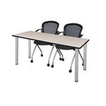 Reliable Regency Kee Training Table with 2 Cadence Nesting Chairs 72