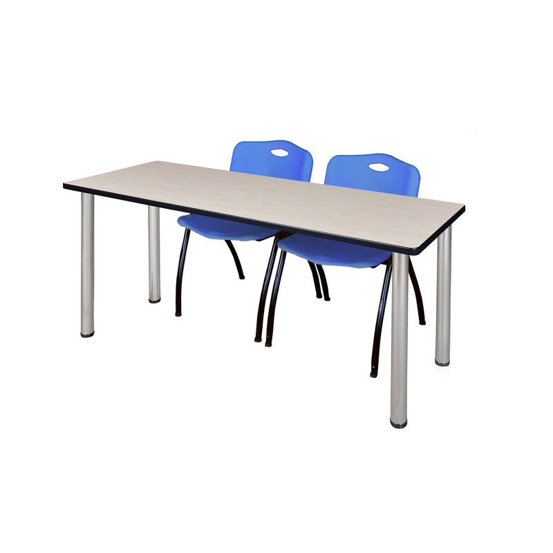 Regency Kee Training Table with 2 M Stack Chairs 72W" x 24D" x 29H" (REG - MT7224 - 47) - SchoolOutlet