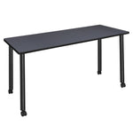 Regency Kee Professional Rectangular Mobile Training Seminar Table 72
