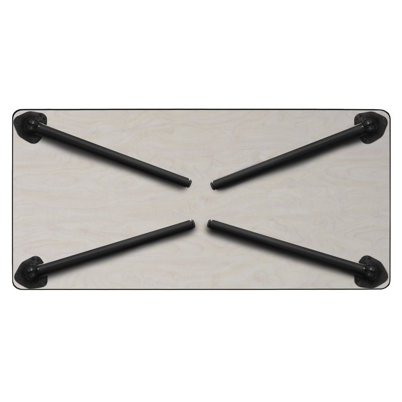 Regency Kee Professional Rectangular Mobile Training Seminar Table 72" W x 24" D x 29" H (REG - MTC7224) - SchoolOutlet