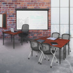 Regency Kee Professional Rectangular Mobile Training Seminar Table 72