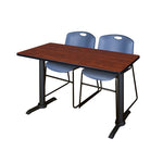 Regency Cain Collaborative Seminar Suite with 2 Zeng Stack Chairs 48