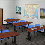 Regency Cain Versatile Seminar Station with 2 M Stack Chairs 48