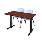 Regency Cain Versatile Seminar Station with 2 M Stack Chairs 48