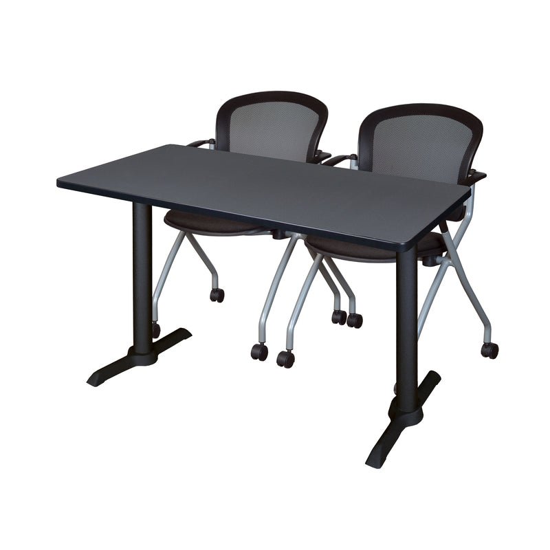 Regency Cain Efficient Seminar Set with 2 Cadence Nesting Chairs 48" x 24" x 29" (REG - MTRCT4824 - 23) - SchoolOutlet