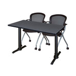 Regency Cain Efficient Seminar Set with 2 Cadence Nesting Chairs 48