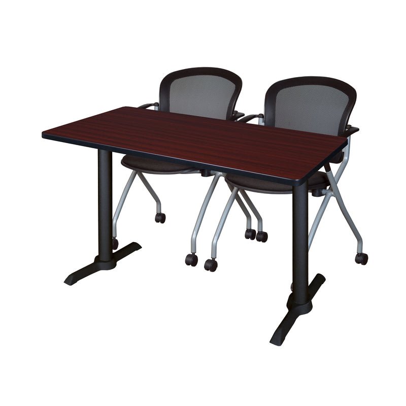 Regency Cain Efficient Seminar Set with 2 Cadence Nesting Chairs 48" x 24" x 29" (REG - MTRCT4824 - 23) - SchoolOutlet