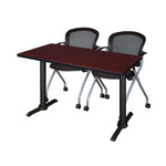 Regency Cain Efficient Seminar Set with 2 Cadence Nesting Chairs 48