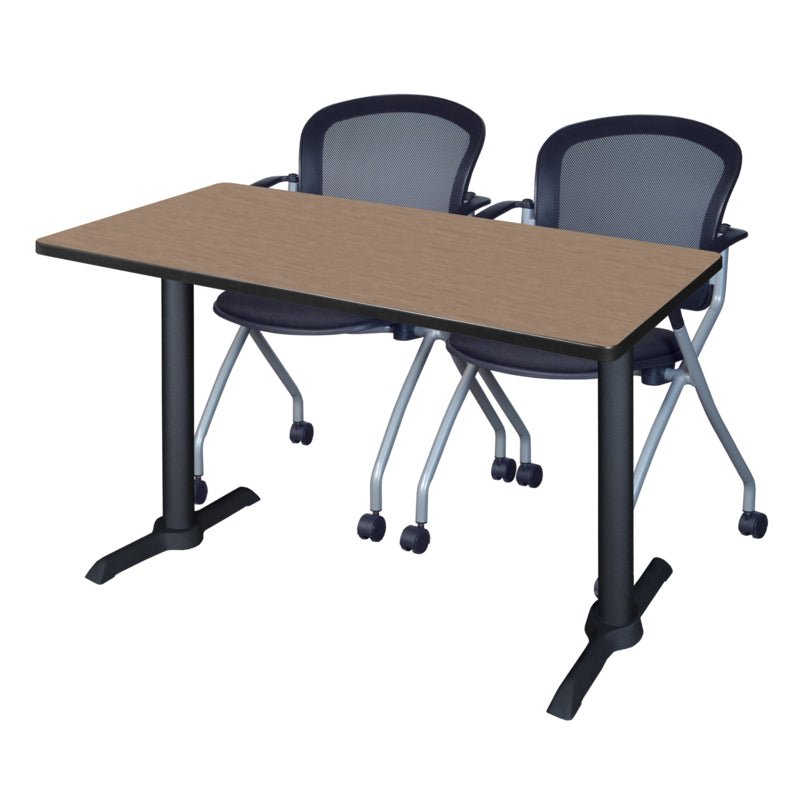 Regency Cain Efficient Seminar Set with 2 Cadence Nesting Chairs 48" x 24" x 29" (REG - MTRCT4824 - 23) - SchoolOutlet