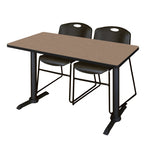 Regency Cain Collaborative Seminar Suite with 2 Zeng Stack Chairs 48