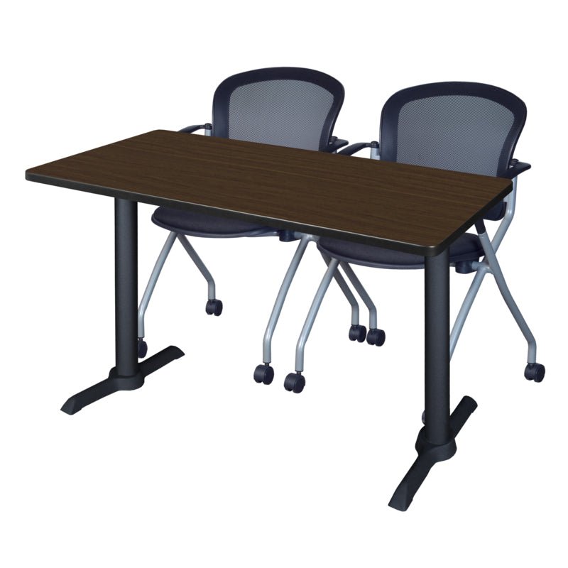 Regency Cain Efficient Seminar Set with 2 Cadence Nesting Chairs 48" x 24" x 29" (REG - MTRCT4824 - 23) - SchoolOutlet