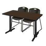 Regency Cain Collaborative Seminar Suite with 2 Zeng Stack Chairs 48