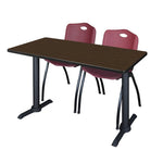 Regency Cain Versatile Seminar Station with 2 M Stack Chairs 48