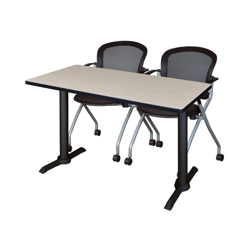 Regency Cain Efficient Seminar Set with 2 Cadence Nesting Chairs 48" x 24" x 29" (REG - MTRCT4824 - 23) - SchoolOutlet
