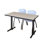 Regency Cain Versatile Seminar Station with 2 M Stack Chairs 48