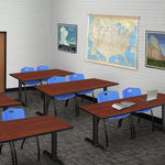 Regency Cain Versatile Seminar Station with 2 M Stack Chairs 60