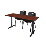 Regency Cain Versatile Seminar Station with 2 M Stack Chairs 60