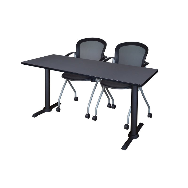 Regency Cain Expansive Seminar Solution with 2 Cadence Nesting Chairs 60" x 24" x 29" (REG - MTRCT6024 - 23) - SchoolOutlet