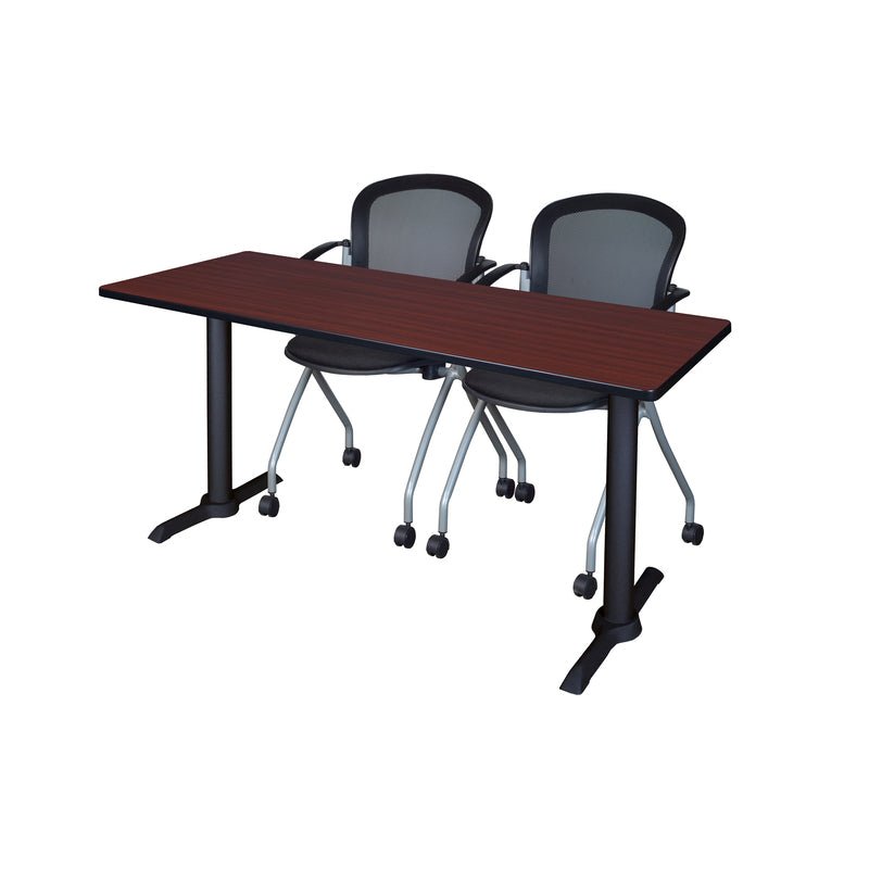 Regency Cain Expansive Seminar Solution with 2 Cadence Nesting Chairs 60" x 24" x 29" (REG - MTRCT6024 - 23) - SchoolOutlet