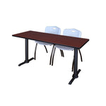Regency Cain Versatile Seminar Station with 2 M Stack Chairs 60