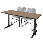 Regency Cain Collaborative Seminar Suite with 2 Zeng Stack Chairs 60