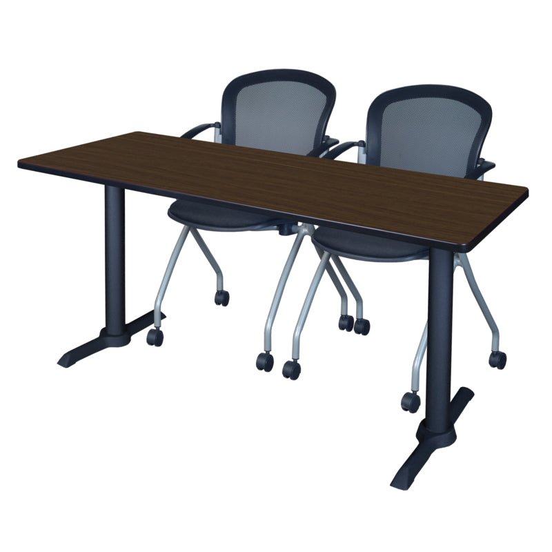 Regency Cain Expansive Seminar Solution with 2 Cadence Nesting Chairs 60" x 24" x 29" (REG - MTRCT6024 - 23) - SchoolOutlet