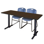 Regency Cain Collaborative Seminar Suite with 2 Zeng Stack Chairs 60