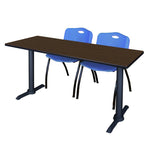 Regency Cain Versatile Seminar Station with 2 M Stack Chairs 60