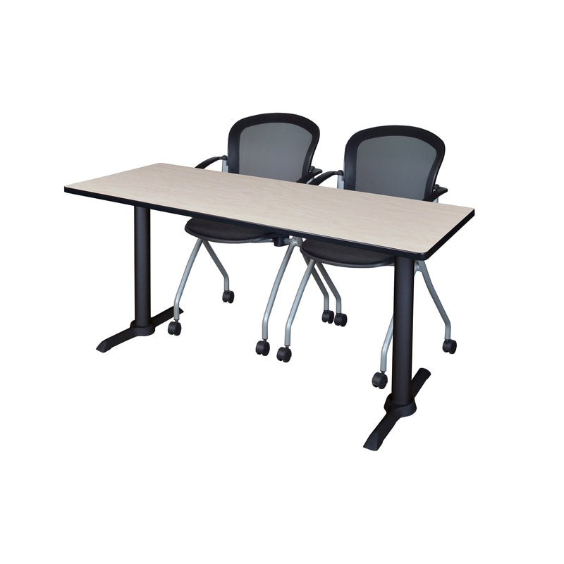 Regency Cain Expansive Seminar Solution with 2 Cadence Nesting Chairs 60" x 24" x 29" (REG - MTRCT6024 - 23) - SchoolOutlet
