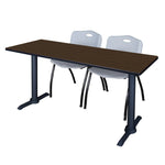 Regency Cain Versatile Seminar Station with 2 M Stack Chairs 66
