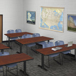 Regency Cain Extensive Seminar Suite with 2 Zeng Stack Chairs 72