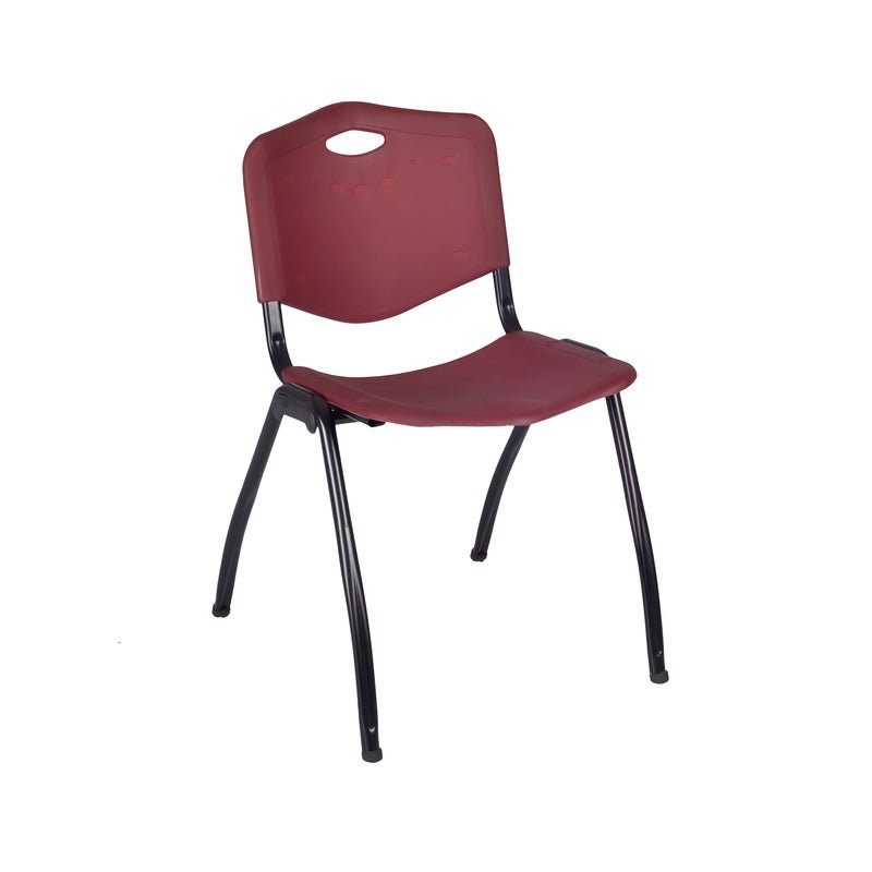 Regency Cain Professional Seminar Station with 2 M Stack Chairs 72" x 24" x 29" (REG - MTRCT7224 - 47) - SchoolOutlet