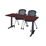 Regency Cain Grand Seminar Station with 2 Cadence Nesting Chairs 72