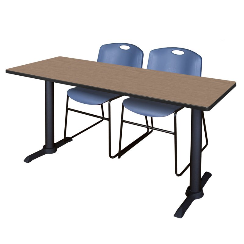 Regency Cain Extensive Seminar Suite with 2 Zeng Stack Chairs 72" x 24" x 29" (REG - MTRCT7224 - 44) - SchoolOutlet