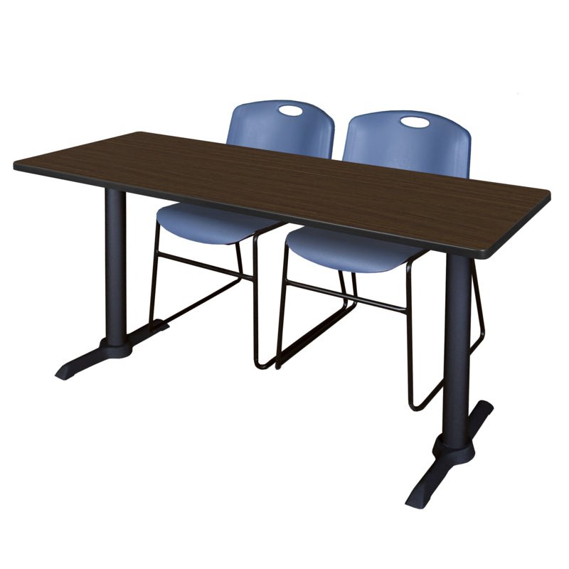 Regency Cain Extensive Seminar Suite with 2 Zeng Stack Chairs 72" x 24" x 29" (REG - MTRCT7224 - 44) - SchoolOutlet