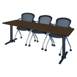 Regency Cain Executive Seminar Suite with 3 Cadence Nesting Chairs 84