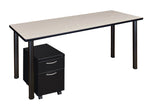 Regency Kee Office Desk Table with Mobile Pedestal Drawer (66