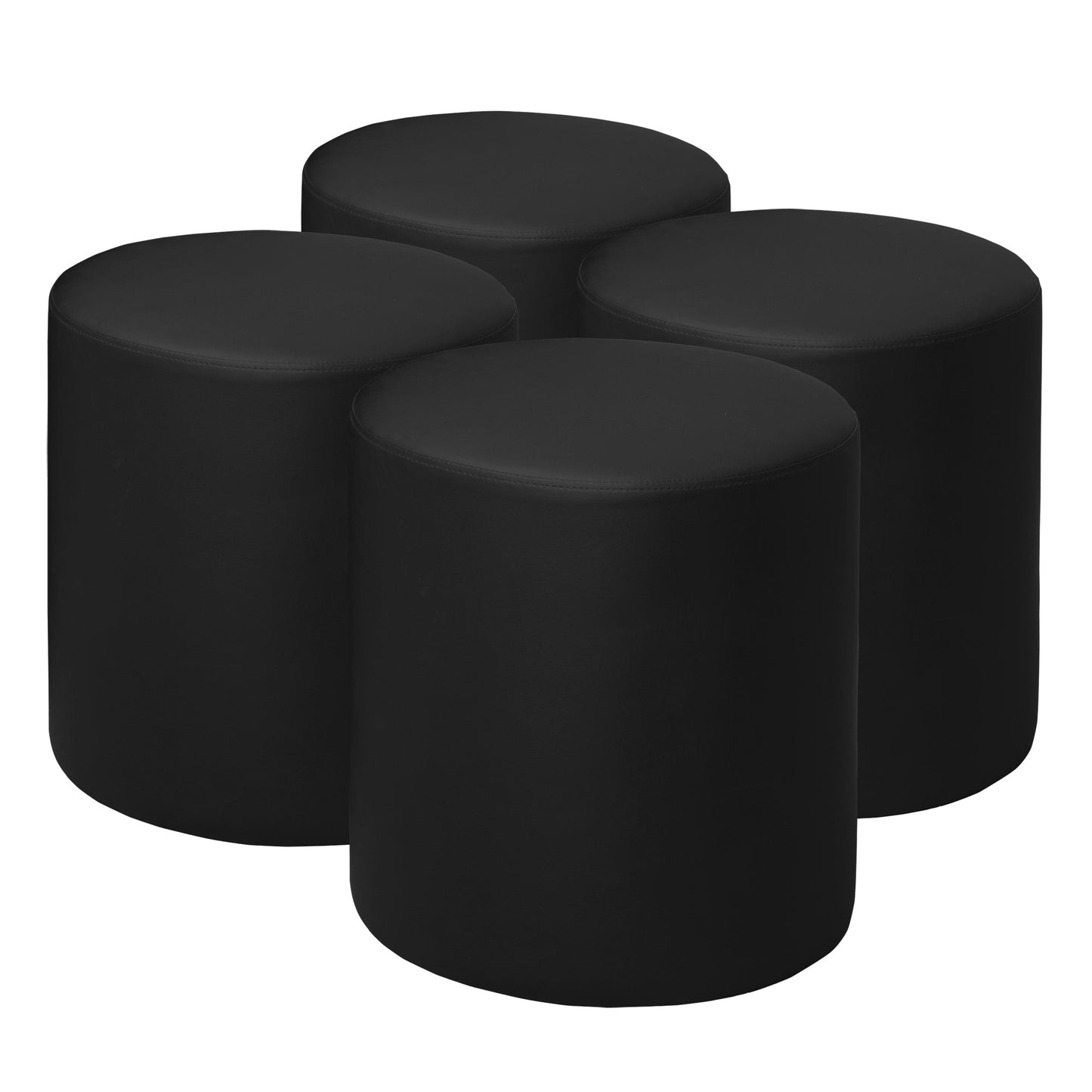 Regency Logan Round Stool Ottoman - SchoolOutlet