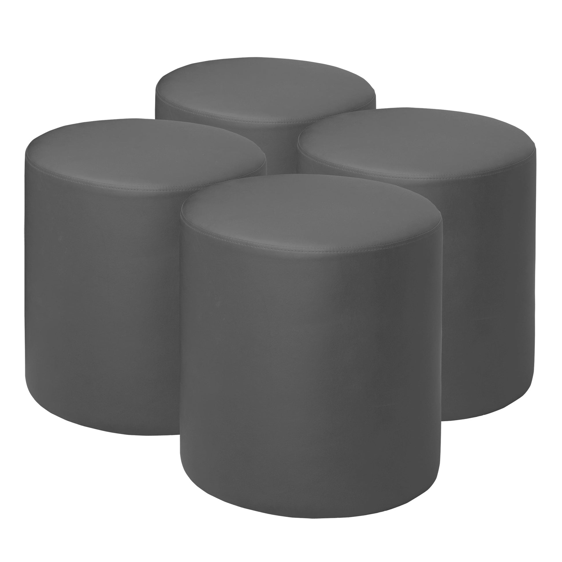 Regency Logan Round Stool Ottoman - SchoolOutlet