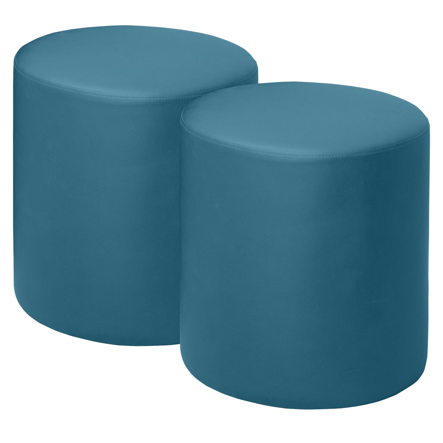 Regency Logan Round Stool Ottoman - SchoolOutlet