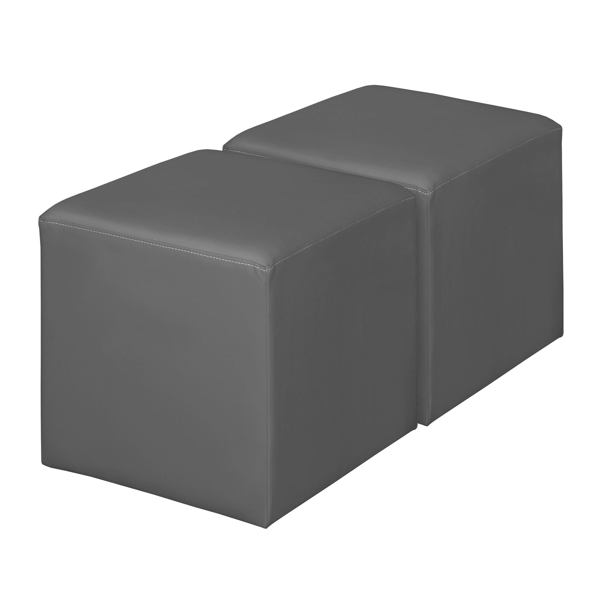 Regency Jean Square Stool Ottoman - SchoolOutlet