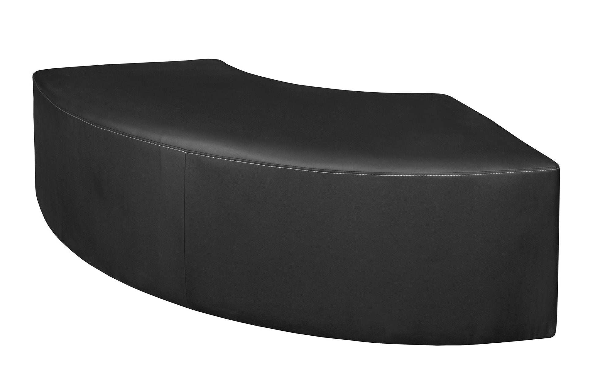 Regency Aurora Curved Vinyl Ottoman - SchoolOutlet